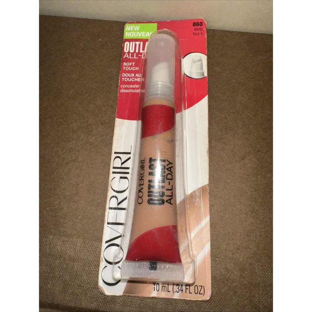 CoverGirl Outlast All Day Soft Touch Concealer 860 Deep, transfer resistant Y2K